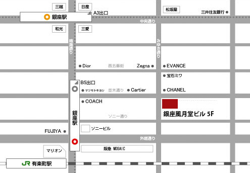 ザ ジングルズ 銀座校 地図