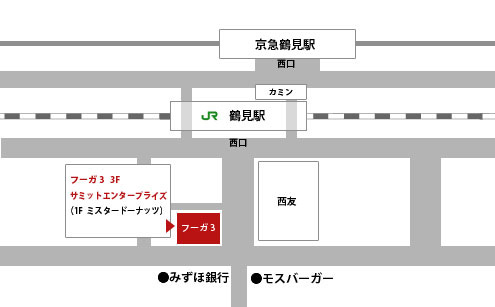 ザ ジングルズ 横浜鶴見校 地図